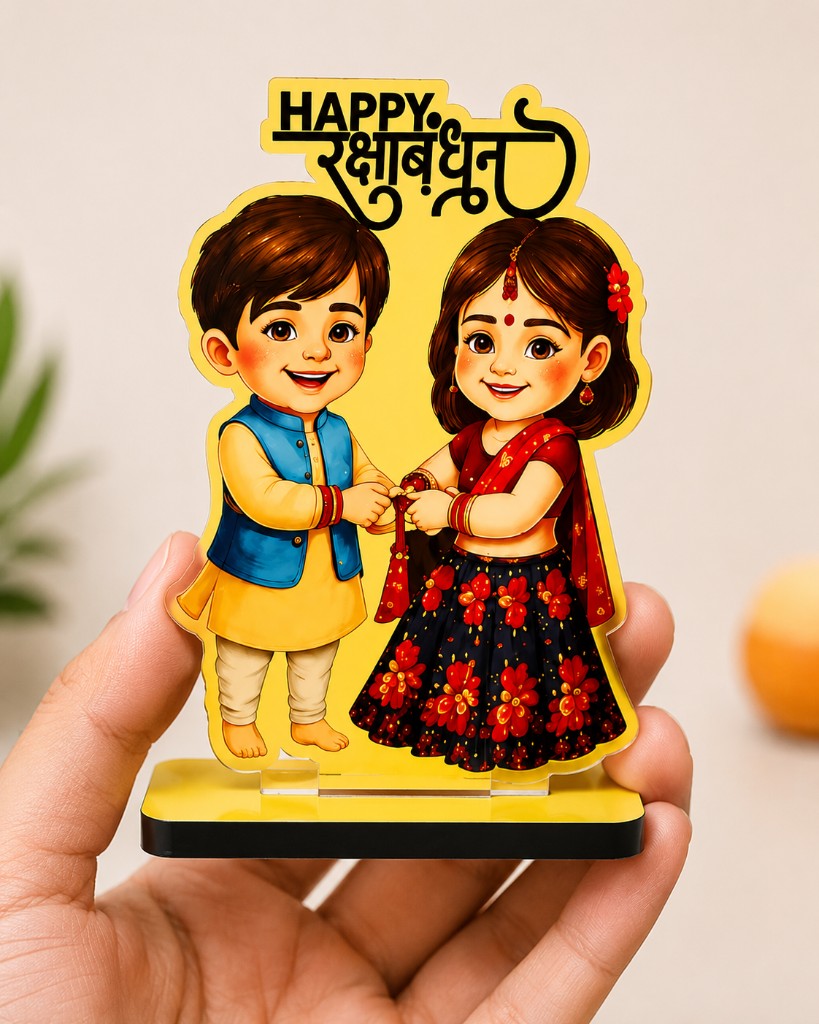 Rakhi hamper: small personalised standee